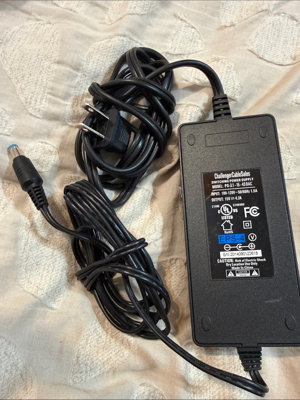 ChallengerCableSales PS-31 Switching Power Supply - Black